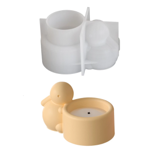 Silicon tái sử dụng thỏ Bát khuôn Bát trang trí khuôn phù hợp cho cha mẹ tương tác và đồ thủ công