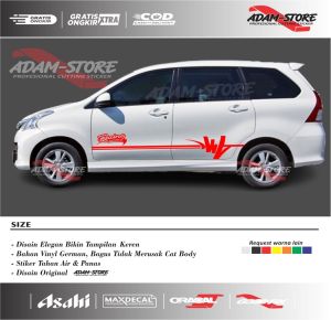 stiker mobil avanza sticker striping avanza stiker toyota avanza