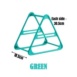 Large Capacity Triangle Plastic Hanger Clip Storage Rack Organizer Space Saving Free Standing Artifact TH