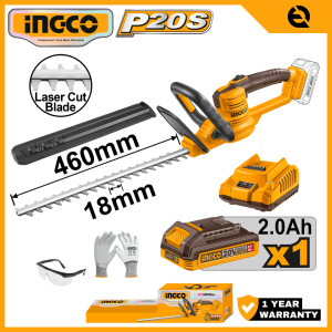 INGCO 20V CORDLESS HEDGE TRIMMER | CHTLI20461