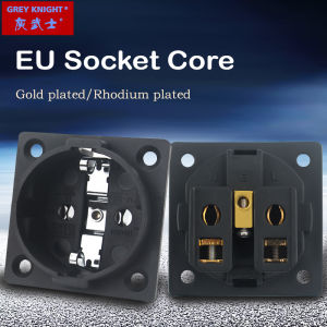 Ổ cắm lọc nguồn GREY KNIGHT PM-50 16A 250V chất lượng cao lõi ổ cắm mạ vàng/rhodium tiêu chuẩn EU.
