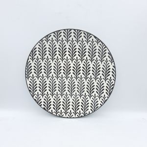 จาน จานญี่ปุ่น จานเซรามิค จานดินเนอร์ จานสเต๊ก สีดำ ขนาด 8.5 นิ้ว และ 10.5 นิ้ว