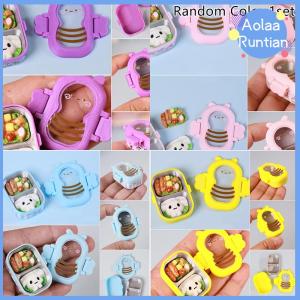 Aolaa Simulated Lunch Dollhouse Food Toys Bento Boxes Tableware Mini House Adornments Lunch Box Doll House Accessories Fruit Box Model