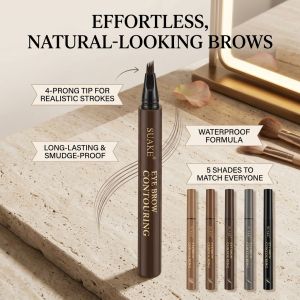 Simulation Liquid Rooted Eyebrow Pencil Wild Eyebrow Colorless Quad Eyebrow Pencil