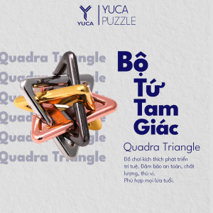 Đồ chơi trí tuệ Quadra Triangle Yuca Puzzle - Bộ tứ tam giác