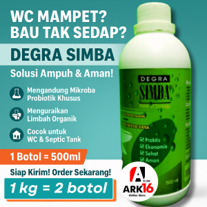 DEGRA SIMBA Solusi Murah WC Pembersih Toilet Septic Tank Mampet Penuh tanpa di Sedot