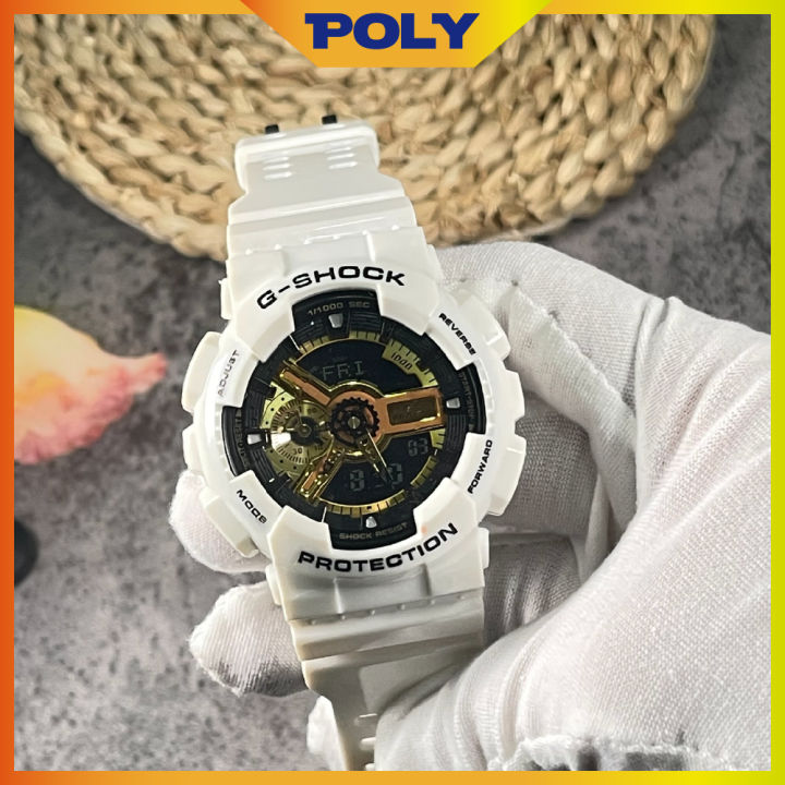 White colour g shock hot sale