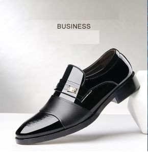 Sepatu Cowok Pantofel Pria Klasik Hitam Pria Slop Formal Kasual Kerja Kantor Tanpa Tali Kuliah Murah Import Keren 068