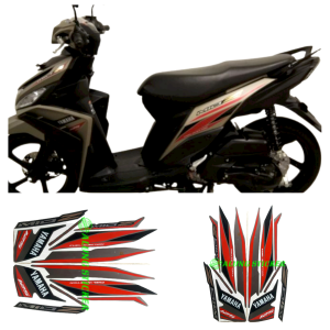 STIKER STRIPING LIS LES BODY MOTOR YAMAHA MIO Z 125 TAHUN 2016 WARNA GOLD 1SET STANDAR