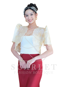 Modern filipiniana bolero top