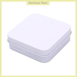 [PureZone] Ministar กล่องดีบุกโลหะขนาดเล็กกล่องใส่เหรียญเครื่องประดับแบบพับได้พร้อมฝาปิด