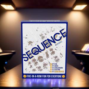 (SG)SEQUENCE- Original Version Multiplayer Fun Game with Folding Board Cards and Chips