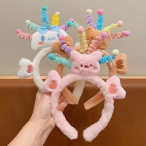 Kawaii Sanrio Headband Anime Kuromi My Melody Cinnamoroll Wash Face Headband Cute Fashion Girl Hair Accessories Birthday Gift