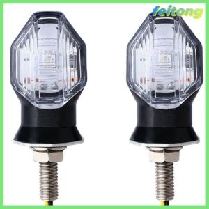 【feitong】🚕🚕【HOT SALE】 2x Universal Motorcycle 1LED Amber Turn Bike Signal Indicators Blinker Lights