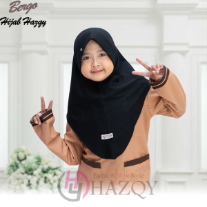 Kerudung Jilbab Instan Anak Perempuan Bergo Hijab Anak Sekolah SD Bahan Kaos