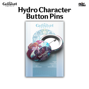 Genshin Impact Button Pins Badge 2.25 Inch Hydro Character Collectible Items accessory pins for bags bags backpack caps hat t shirt clothes Version 2