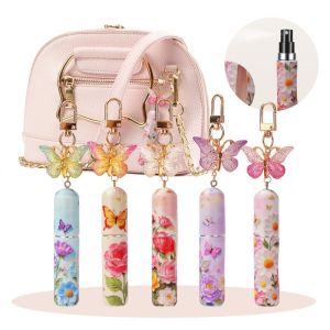 STARGOODS 5ml Mini Perfume Bottle Rotating Design Empty Travel Perfume Bottle Gift Leak Proof Refillable Perfume Bottle Travel Use