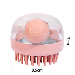 Hair Massage Brush Manual Scalp Care Comb Shampoo Brush With Liquid Addition Body Exfoliating Brush Silicone Hair Washing Brush Press Rubbing Massage Comb