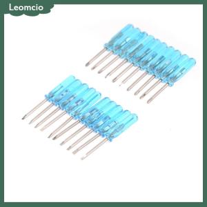 [Leomcio] 10pcs พลาสติกมือจับ Stubby MINI Pocket CROSS Flathead ไขควงเครื่องมือ