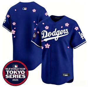 Embroidered baseball jersey 2026 MLB short-sleeved Dodgers team design available in sizes 17 50 and 5 American style