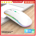 Chuột Không Dây Bluetooth C18.Chuột Máy Tính Bluetooth Không Tiếng Ồn. Sạc bằng Cáp USB và Pin Có Đèn Led  Rất Nhạy. 