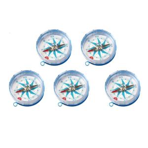 5Pcs Small Compass Portable Hiking Compass 45mm Water Resistant For Hunting Hiking Camping