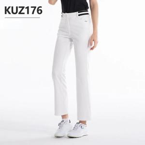 PGM กางเกงขายาวเสื้อผ้าสำหรับกีฬากอล์ฟผู้หญิงกางเกงขาบานแห้งเร็วกางเกงขายาวลำลองสำหรับฤดูใบไม้ผลิกางเกงผ้ายืดฤดูร้อน KUZ176