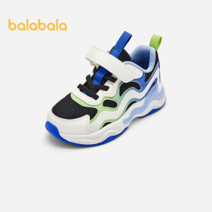 Balabala Childrens Shoes Childrens Sneakers Breathable Shoes For Boys And Girls 2024 Summer Mesh Jogging Shoes Color Contrast