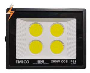 Lampu LED sorot tembak COB SNI floodlight outdoor lapangan super terang murah jarak jauh ip65 50 100 200 watt