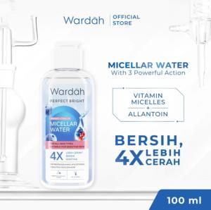 Wardah Perfect Bright Tone Up Micellar Water 100 ML - Micellar Water dengan Micelles Pencerah