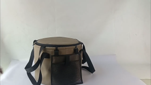 Foldable 5 Gallon Water Bucket With Double Handle Durable PVC Wash Basin with Mesh Pocket For Car Washing Gardening