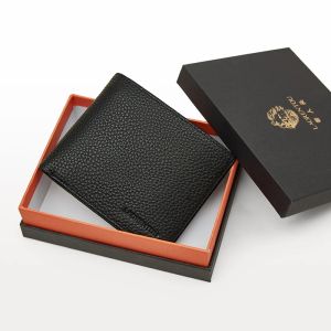 LAORENTOU Genuine Leather Men Short Wallet Card Holder with Zipper Pocket Gift for Husband Boyfriend2026