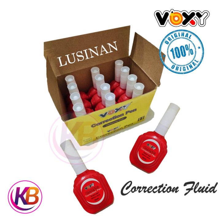 ( 1 LUSIN ) TIPEX - TIP EX - TIPE X CAIR CORRECTION PEN CORECTION TAPE MURAH VOXY VX-01 KEEP BLESSING