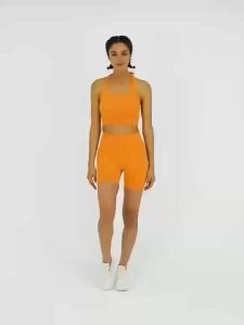 Seamless Yoga Shorts for Women 3-Inch High-Waisted Sports Pants Barely-There Quick-Drying for Fitness fitness MS0111-A