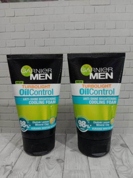 GARNIER MEN Oil Control Anti Shine Brightening Cooling Foam