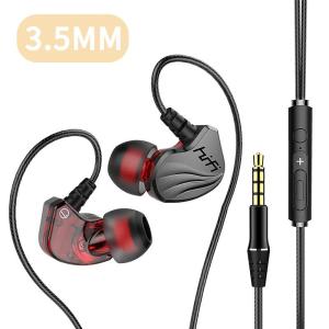 หูฟังแบบมีสาย TYPE-C /3.5 มม. หูฟังสเตอริโอเบสแบบมีสาย หูฟังแบบมีไมค์ หูฟังแบบอินเอียร์