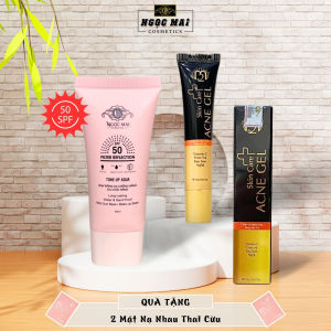 Combo Kem Mụn M2 Và Kem Chống Nắng Ngọc Mai Cosmetics Hỗ Trợ Ngừa Mụn Sáng Mịn Da Chống Nắng SPF 50+