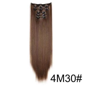 【COD&Spot goods】 60CM Wig 16 Clips In Hair Long Curly  Hairpiece Extension【Local Stock】 Women Piece High Temperature Fiber Silky Straight Synthetic Clip in Hair Extensions for Women Real Hair Easy to Wear Fluffy and Seamless Curly