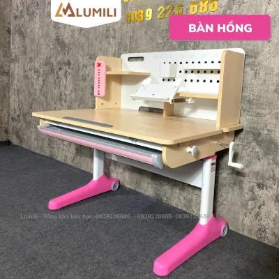 Bàn học chống gù size 100cm Lumili ABC house cao cấp ghế chống gù thông minh 3 chế độ điều chỉnh bàn ghế trẻ em thông minh chống gù chông cận