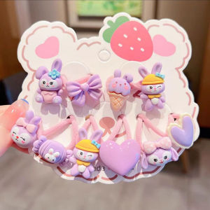 (SPWORLD) 💖 Children Hair Accessories Set | 发夹或头绳任选 | Cute Bow & Flower Design 🎀 Perfect Gift for Kids-CSW1008