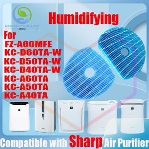 🔥Original and Authentic🔥Replacement Compatible with sharp FZ-A60MFE、KC-D60TA-W、KC-D50TA-W、KC-D40TA-W、KC-A60TA、KC-A50TA、KC-A40TA-TA-W Filter Air Purifier Accessories True Original HEPA&Active Carbon High-Efficiency H13 Antibacteria Virus