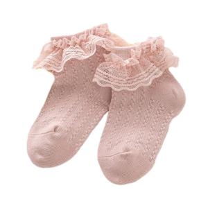 Baby Lace Socks for Girls Ages 3 Months to 10 Years Cute Infants Ruffle Socks Short Dance Socks for Stage Performances