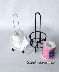 tempat tisu rol | stand besi tempat tisu | wadah tisu