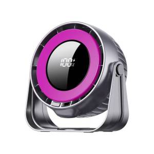 Double Head Desktop Fan High Wind Power Air Circulation Fan 3 Wind Speed USB Rechargeable for Office Dormitory Home Use