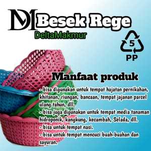 Besek rege elegan multi warna dimensi 23 cm