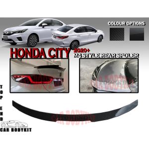 HONDA CITY 2020+ M4 STYLE REAR TRUNK SPOILER DUCKTAIL (M4) SPOILER FOR CITY CARBON LOOK SPOILER ABS NEW CITY CAR BODYKIT