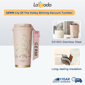 GERM Lily Coffee Cup 500ml S31603 Stainless Steel Thermos Bottle Leakproof Water Bottle Tumbler