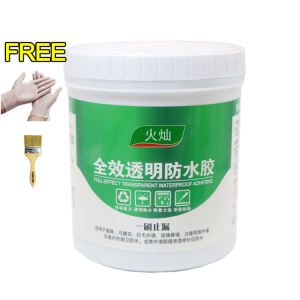 80 years watertight! Transparent super waterproof sealant 1kg waterproof paint for roof bathroom leaks window leaks door leaks waterproof