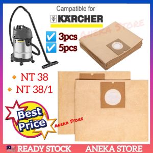 💥READY STOCK💥 Karcher Vacuum Cleaner Dust Bag NT38 NT 38/1 NT 38 Compatible Replacement Karcher Vacum Vacuum Bag Penyimpan Habuk Vakum Beg Sampah 吸尘机袋