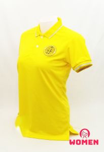 💥Sale💥เสื้อโปโล สีเหลือง ตรากรมป่าไม้(แบบใหม่) (ชาย/หญิง) นุ่มลื่นใส่สบาย ระบายอากาศดี